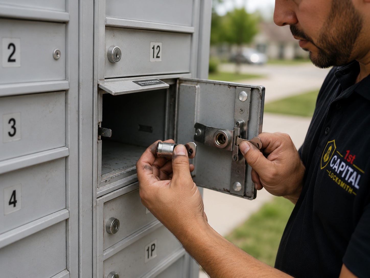 Cluster mailbox unit CBU lock replacement service in Delaware