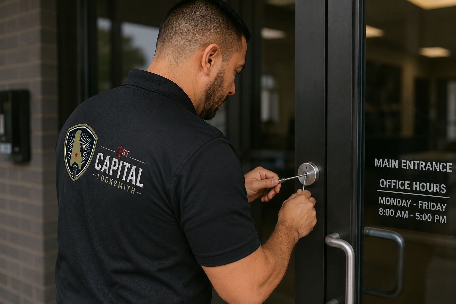 Professional commercial lock rekeying service in Delaware
