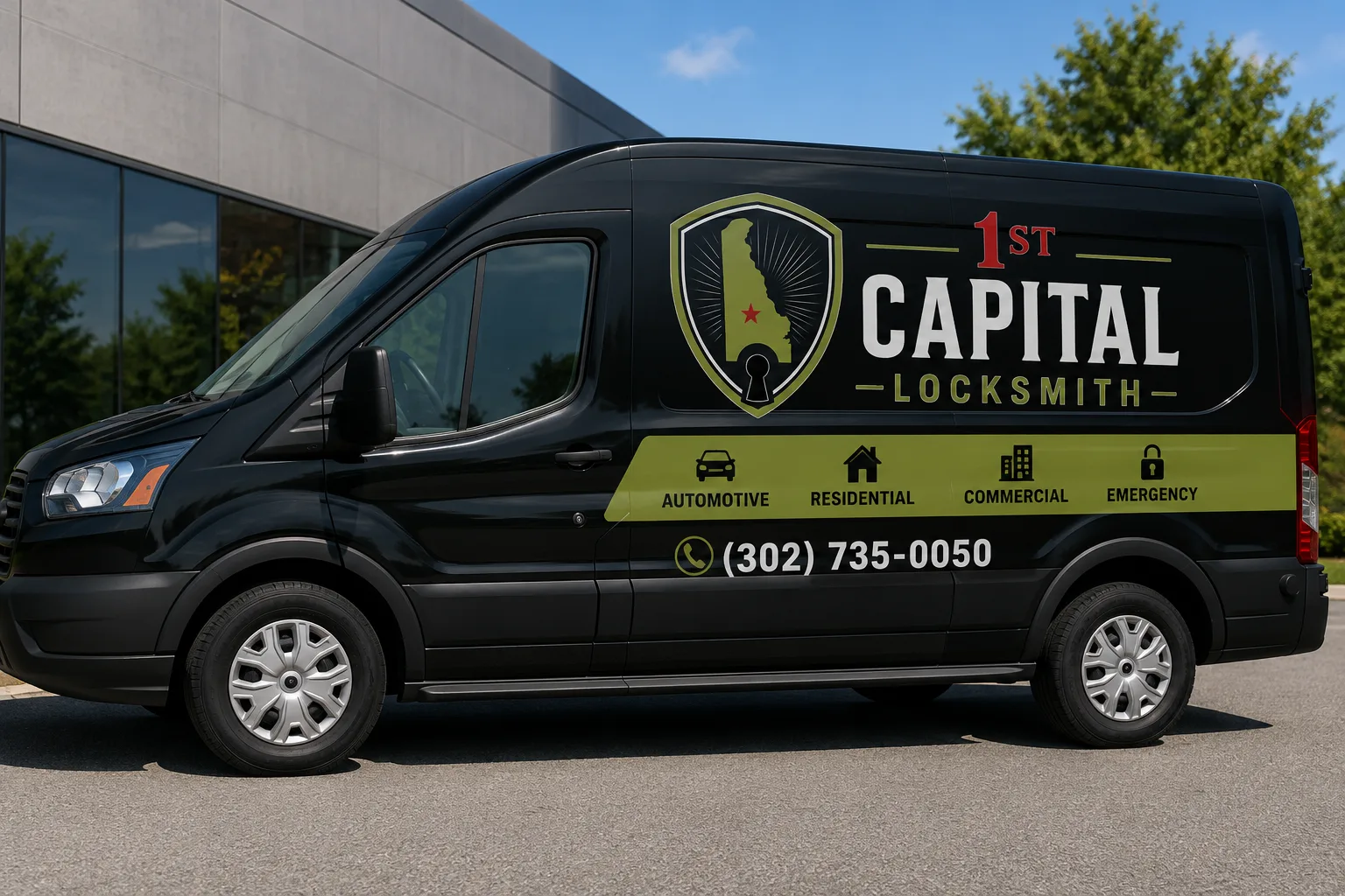 1st Capital Locksmith mobile locksmith van in Dover, Delaware