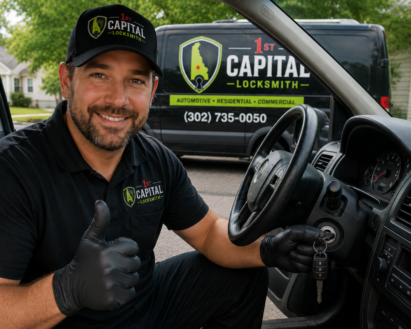 Vehicle ignition successfully repaired by 1st Capital Locksmith in Kent County, Delaware